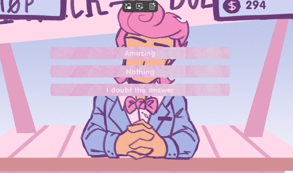 Lovemoney Game 2 Choice-Based Dialogue System